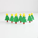 20Pcs Christmas Tree Wooden Beads 25mm DIY Party Decoration Children's Toys