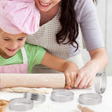 20Pcs Circular Tart Rings with Holes Kitchen Baking Mould