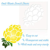 20Pcs Clear Mylar Stencil Sheets 12 inch Blank Stencil Material Sheets