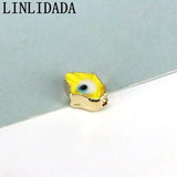 20Pcs Colorful Eyes Hand Beads Charms 10x15mm Spacer Bead for DIY Jewelry Making