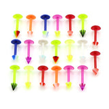 20Pcs Flexible Silicone Belly Navel Bar Mix Colors Piercing