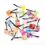 20Pcs Mixed Glass Fruit Juice Bottle Charms for DIY Jewelry Making