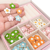 20Pcs Sun Flower Drop Oil Pendant Charm for DIY Jewelry