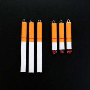 20Pcs Cigarette Charms Resin Crafts Earring Pendant DIY Jewelry Findings