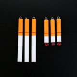 20Pcs Cigarette Charms Resin Crafts Earring Pendant DIY Jewelry Findings