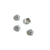 20Pcs CZ Flower Spacer Copper Jewelry Finding for Women Girl Bracelet Making