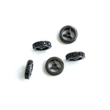 20Pcs CZ Pave Wheel Spacer 9.6x2.5mm Brass Jewelry Finding for Bracelet Necklace