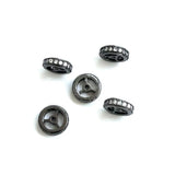 20Pcs CZ Pave Wheel Spacer 9.6x2.5mm Brass Jewelry Finding for Bracelet Necklace
