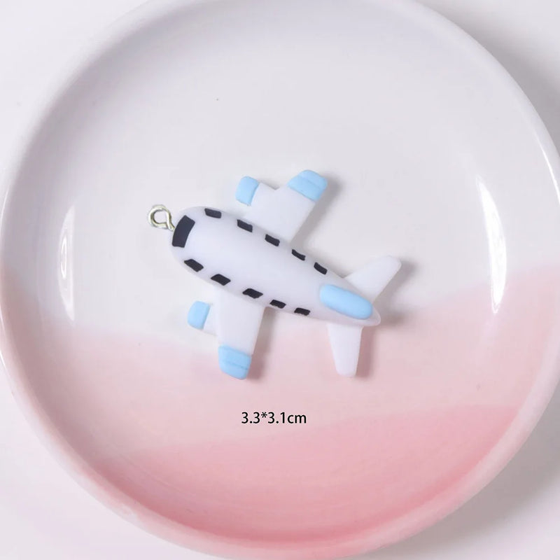 20Pcs Airplane Cloud Resin Charms for DIY Jewelry Earrings Bracelet Keychain Dec