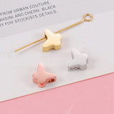 20Pcs Stainless Steel Butterfly Beads Charms for Necklace Bracelets