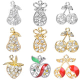 20 Enamel Fruits Charms Pendant Jewelry Making Earring Necklace