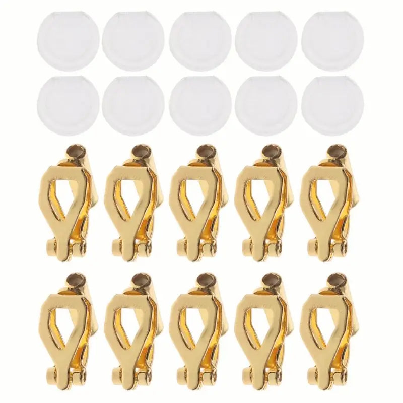 20Pcs Earring Converter Comfort Pads Turn Pierced Clip-On Jewelry Findings