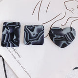 20Pcs Acrylic Resin Blooming Geometric Patch Earring Charms