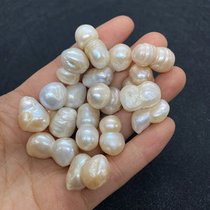20Pcs Freshwater Pearl Beads 10-25mm Charm Jewelry DIY Necklace Earrings