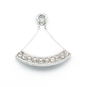20Pcs Double Skirt Charms Alloy Enamel Pendants for Jewelry Making