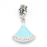 20Pcs Double Skirt Charms Alloy Enamel Pendants for Jewelry Making