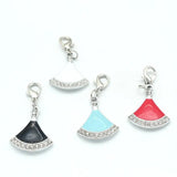 20Pcs Double Skirt Charms Alloy Enamel Pendants for Jewelry Making