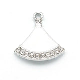 20Pcs Double Skirt Charms Alloy Enamel Pendants for Jewelry Making