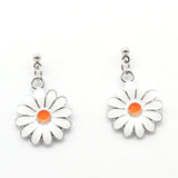 20Pcs Enamel Daisy Charms for Jewelry Making Earrings Necklace Key Chains