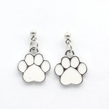 20Pcs Dog Footprint Charms Enamel Pendants for Jewelry Making