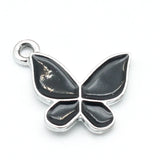 20Pcs Butterflies Charms Enamel Pendants for Jewelry Making Earrings Necklace