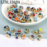 20Pcs Colorful Eye Lampwork Glass Beads for DIY Jewelry Making
