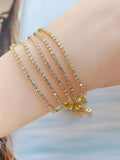 Crystal Pave Chain Bracelet CZ Micro Pave Adjustable Jewelry