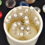 20Pcs Bridal Pearl Crystal Rhinestone Hair Pins Bridesmaid Hair Accessories