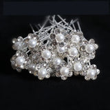 20Pcs Bridal Pearl & Crystal Hair Pins Bridesmaid Hair Accessories