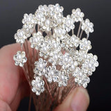 20Pcs Bridal Pearl Crystal Rhinestone Hair Pins Bridesmaid Hair Accessories