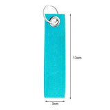 20Pcs Felt Key Rings with Blank Tag Stainless Steel Ring Make Your Own Keychain