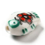 20Pcs Fish Porcelain Beads for Bracelet Necklace Crafts