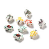 20Pcs Fish Porcelain Beads for Bracelet Necklace Crafts