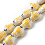 20Pcs Fish Porcelain Beads for Bracelet Necklace Crafts