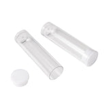 20Pcs Flat-Bottomed Tube Plastic Bead Containers Jewelry Storage Bottles