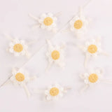 20Pcs Sunflower Bow Flower DIY Craft Appliques Sewing Hairpin Decoration