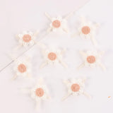 20Pcs Sunflower Bow Flower DIY Craft Appliques Sewing Hairpin Decoration