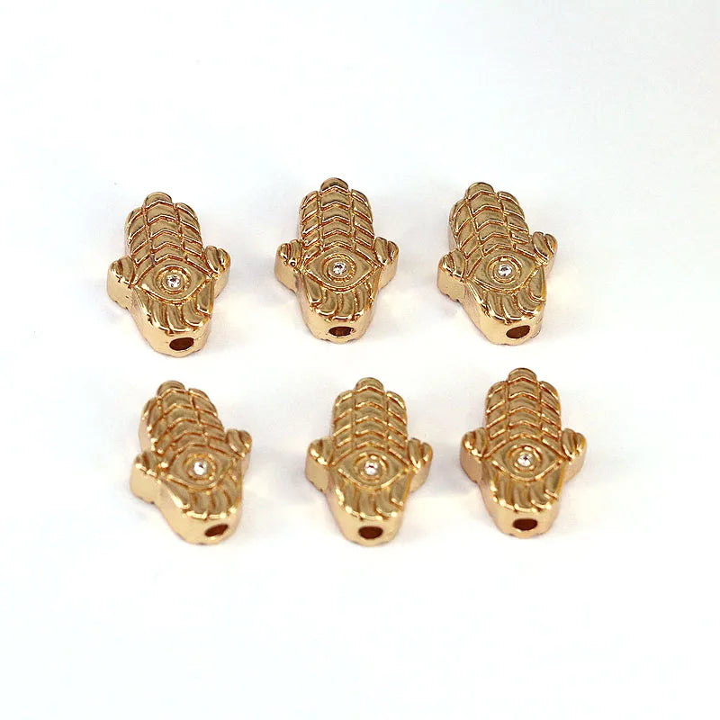 20Pcs Hamsa Spacer Beads, Evil Eye Charm, Jewelry Bracelet Accessories