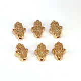 20Pcs Hamsa Spacer Beads, Evil Eye Charm, Jewelry Bracelet Accessories