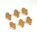 20Pcs Hamsa Spacer Beads, Evil Eye Charm, Jewelry Bracelet Accessories