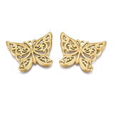 20Pcs Plated Stainless Steel Hollow Butterfly Charms Pendant