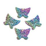 20Pcs Plated Stainless Steel Hollow Butterfly Charms Pendant