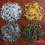 20Pcs Swivel Lobster Clasp Clips Key Hook Split Ring Findings 32mm