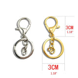 20Pcs Silver Snap Hook Lobster Clasps DIY Keychain Findings