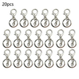 20Pcs Silver Snap Hook Lobster Clasps DIY Keychain Findings