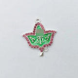 20Pcs Rhinestone Letter Foliage Charms Women DIY Jewelry Accessories