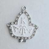 20Pcs Rhinestone Letter Foliage Charms Women DIY Jewelry Accessories