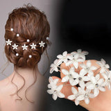 20Pcs Hair Pearl Decor U-shaped Hairpin Metal Barrette Hair Clips
