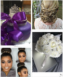 20Pcs Hair Pearl Decor U-shaped Hairpin Metal Barrette Hair Clips