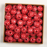 20Pcs Halloween Spider Web Wooden Beads DIY Decorations Crafts